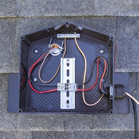 electrical junction box under roof|solar roof junction box.